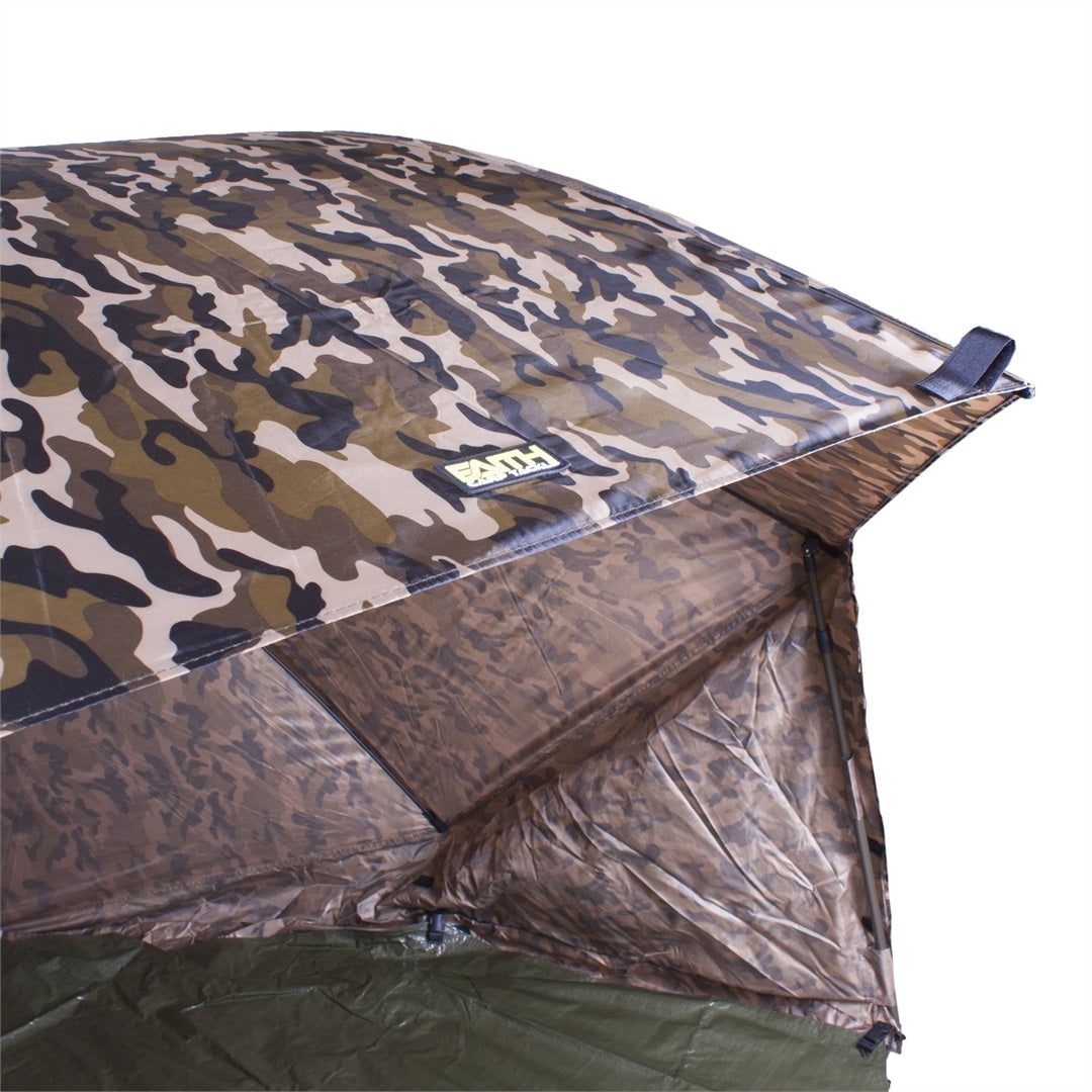 Faith Oval Brolly Complete Camo 60inch