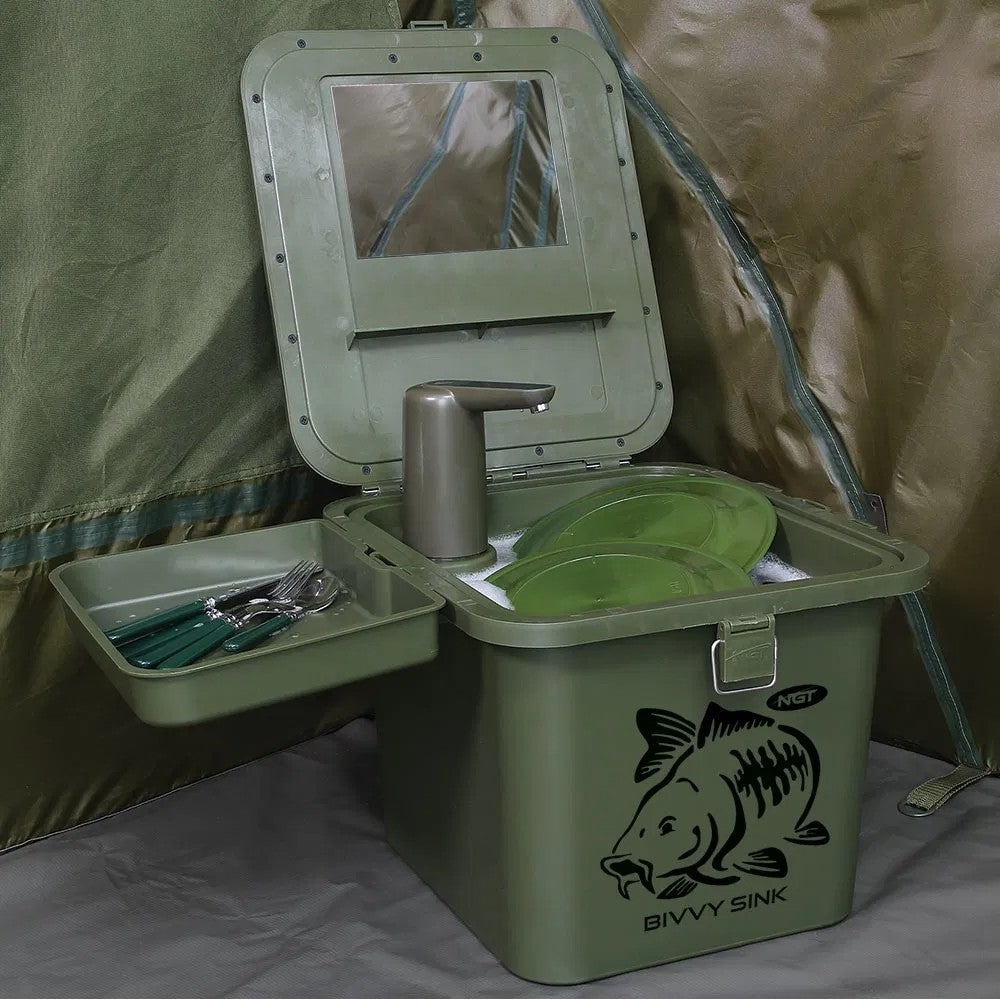 NGT Bivvy Sink - Complete Outdoor Sink for Anglers