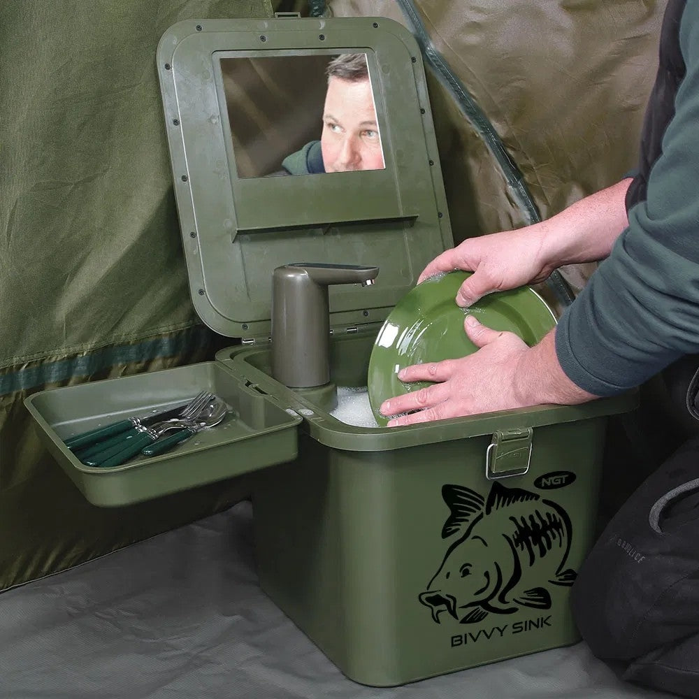 NGT Bivvy Sink - Complete Outdoor Sink for Anglers