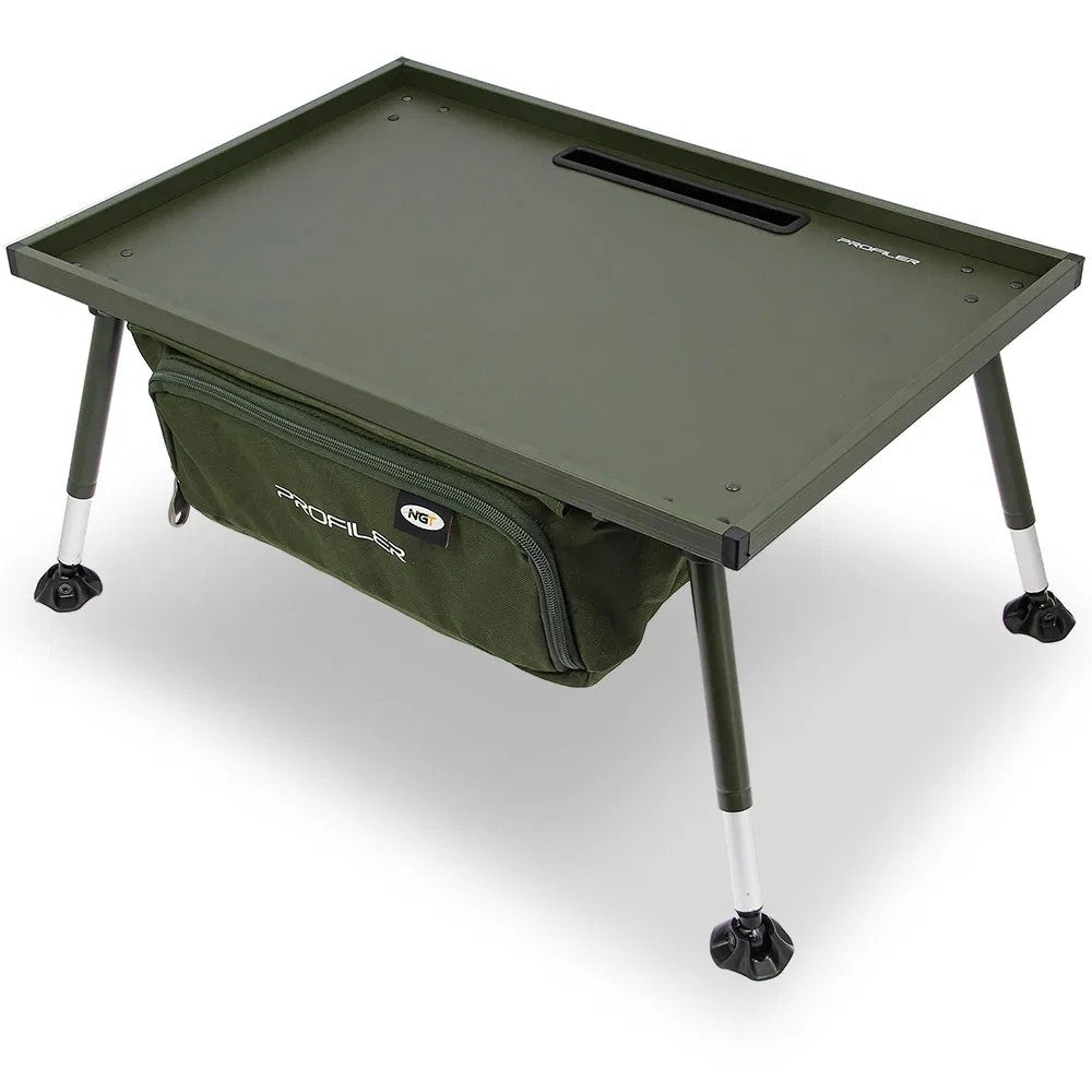 NGT Profiler Bivvy Table  - Masa cu spatiu de depozitare si picioare reglabile