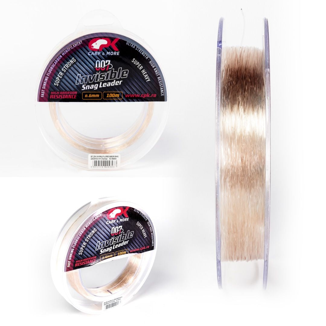 CPK Fir Inaintas Fluorocarbon CPK Invisible Snag Leader 100m