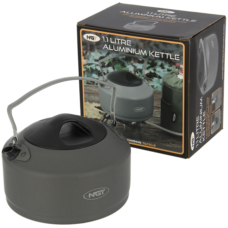 NGT 1.1 Litre Gun Metal Aluminium Kettle -
