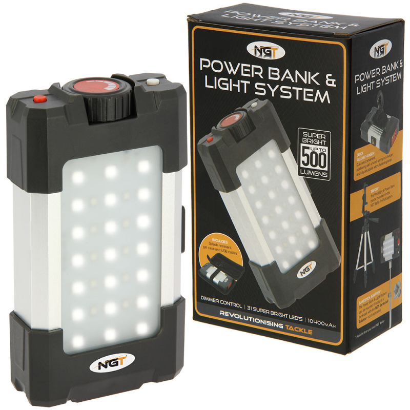 NGT 21 LED Light 500 Lumen and Powerbank