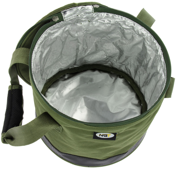 NGT Bait Bin With Handles & Zip Cover