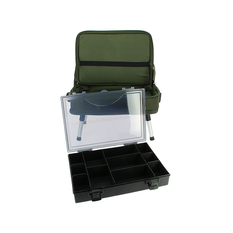NGT Carp Case System PLUS - - Bivvy Table, Tackle Box and Two Tier Bag