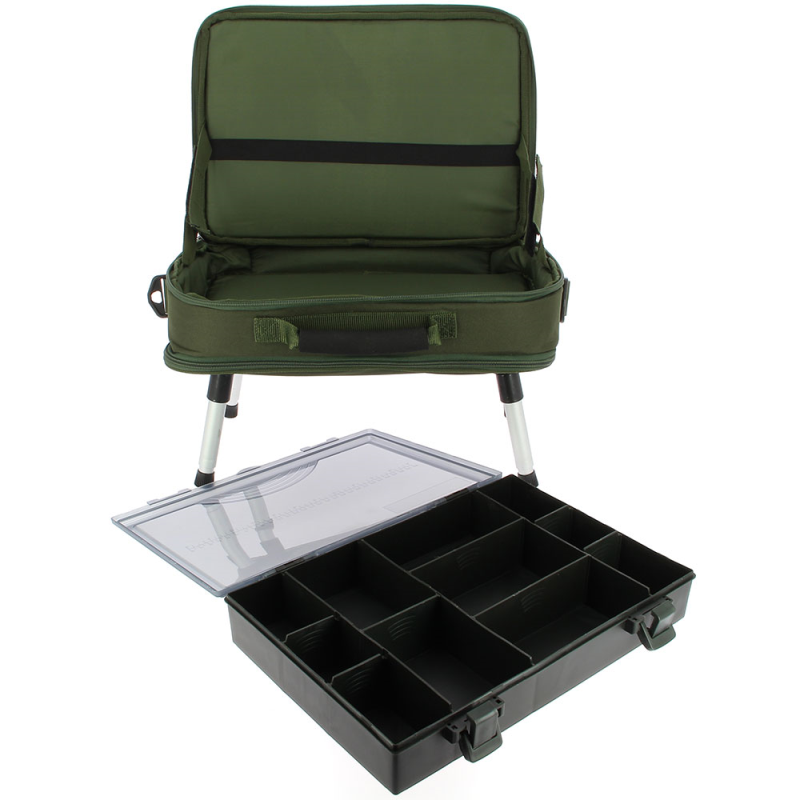 NGT Carp Case System PLUS - - Bivvy Table, Tackle Box and Two Tier Bag
