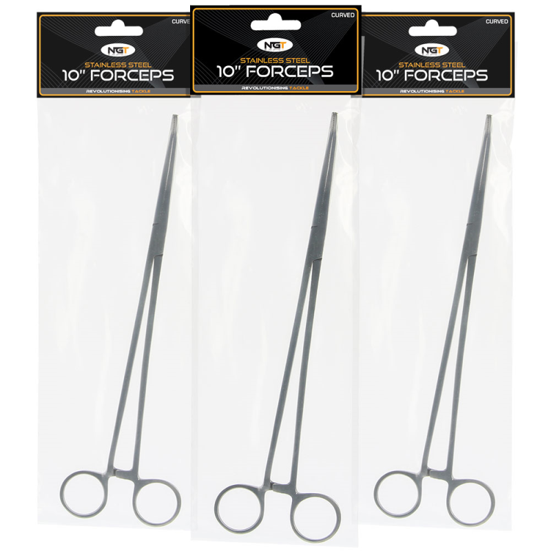 NGT Forceps - Stainless Steel Curved