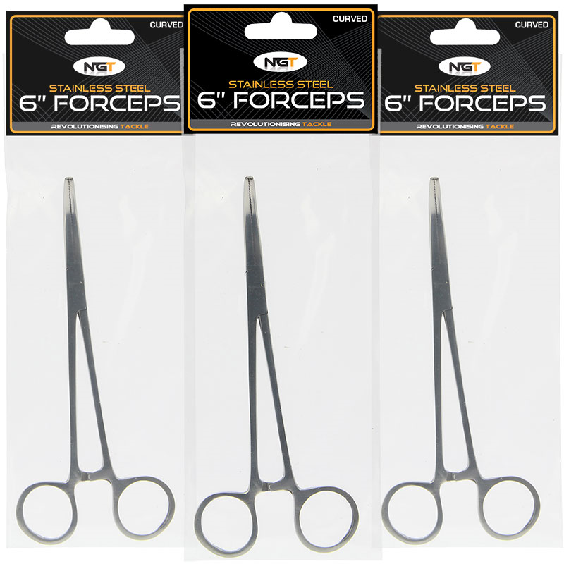 NGT Forceps - Stainless Steel Curved