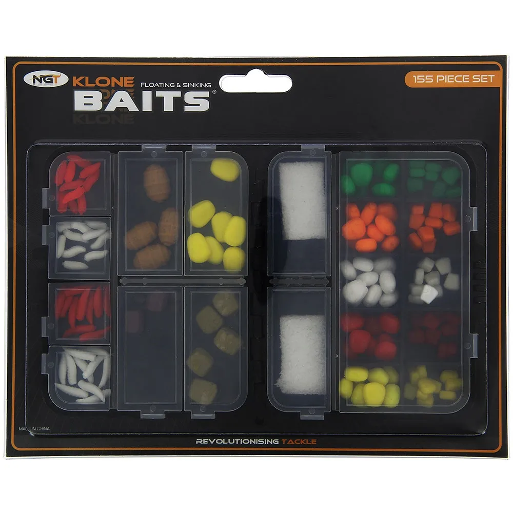 NGT Klone Baits - 155pc Artificial Bait Set_
