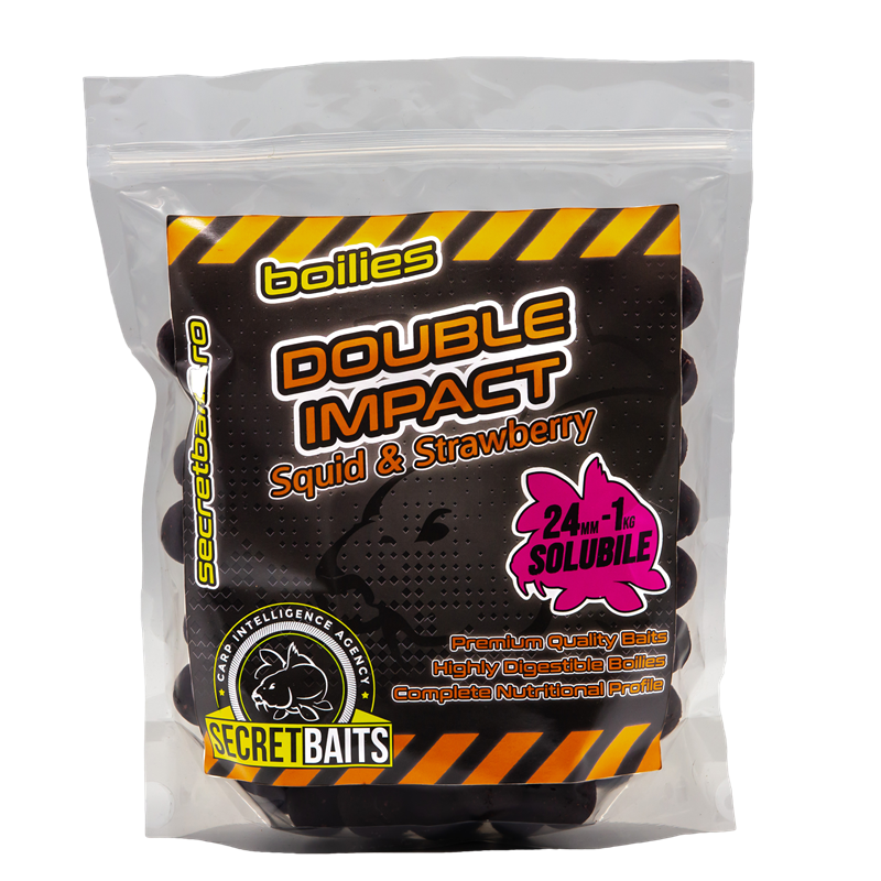 Secret Baits Soluble Double Impact Boilies