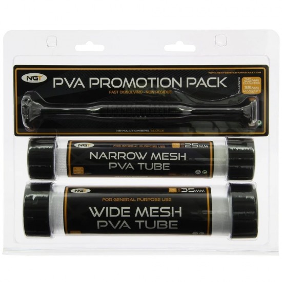 NGT PVA Promotion Pack - Wide and Narrow 7m Tubes and Plunger