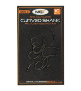 NGT Teflon Coated Curved Shank Hooks